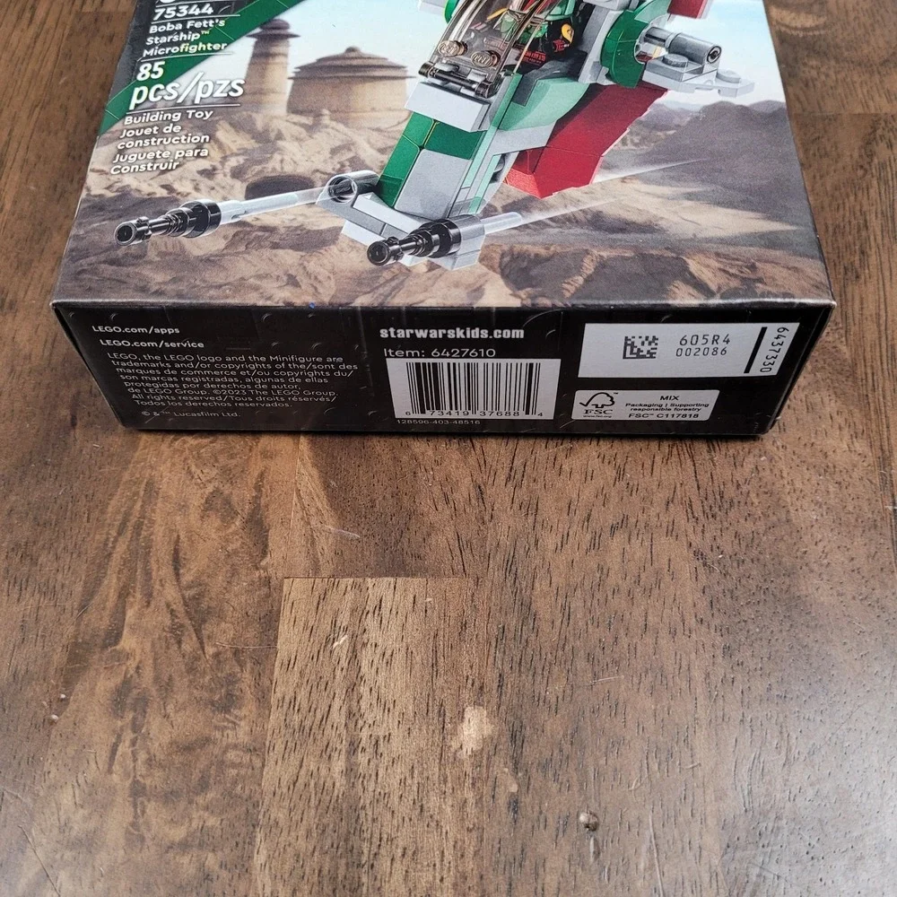 LEGO Star Wars Boba Fett's Starship Microfighter 75344 85 pcs NIB Sealed